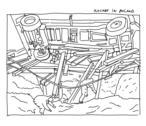 A rocket hit Poland...