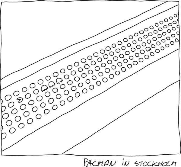 Pac-Man in Stockholm